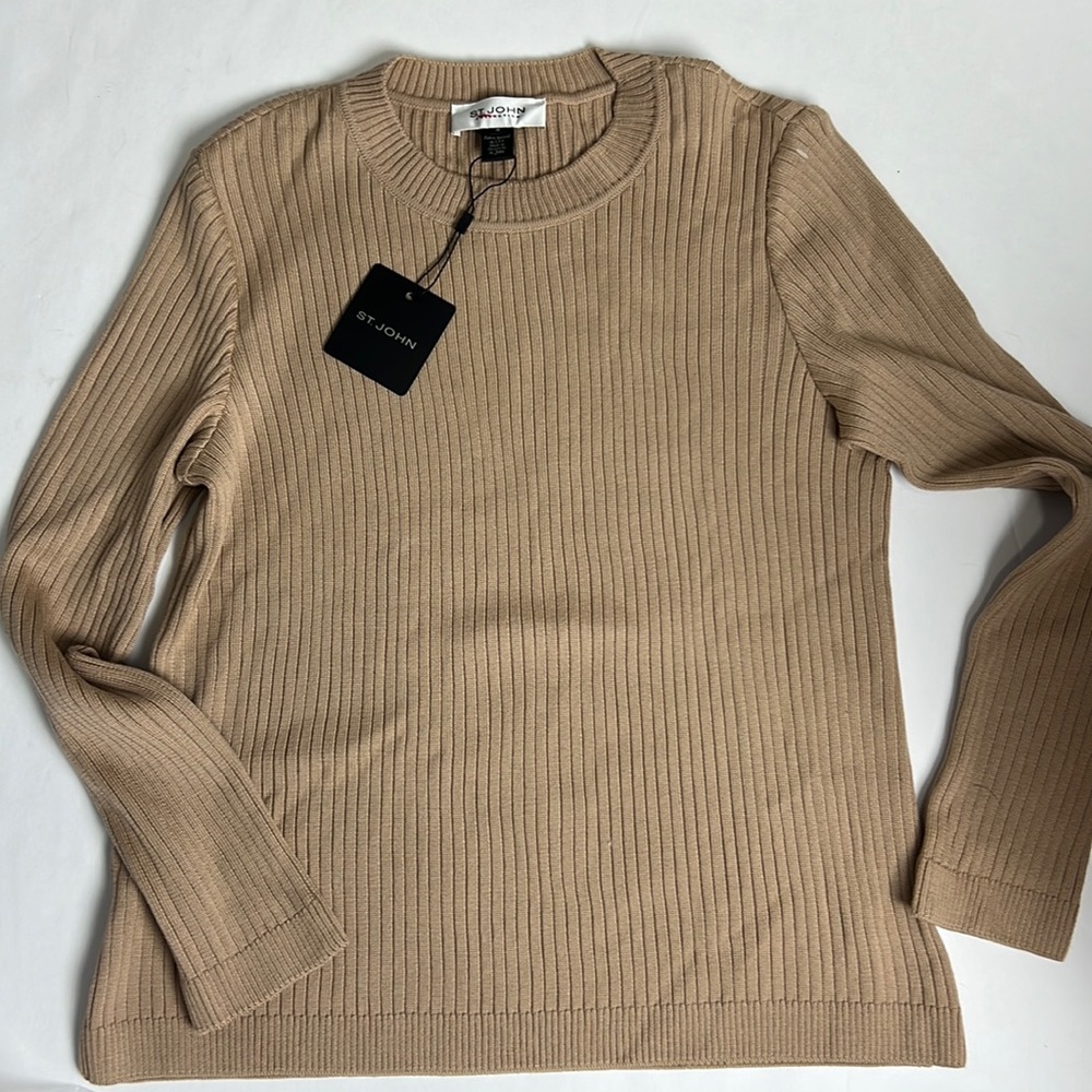 ST. JOHN collection sweater Soho Beige size M